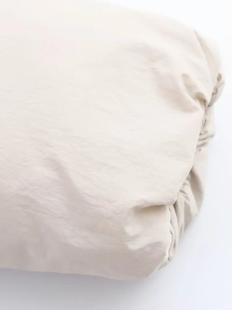 Women's Oversized Zip-Up Statement Puffer Jacket