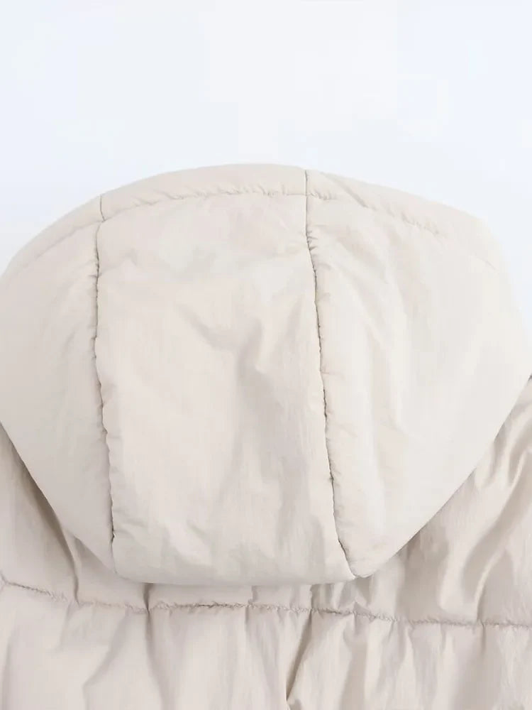 Women's Oversized Zip-Up Statement Puffer Jacket
