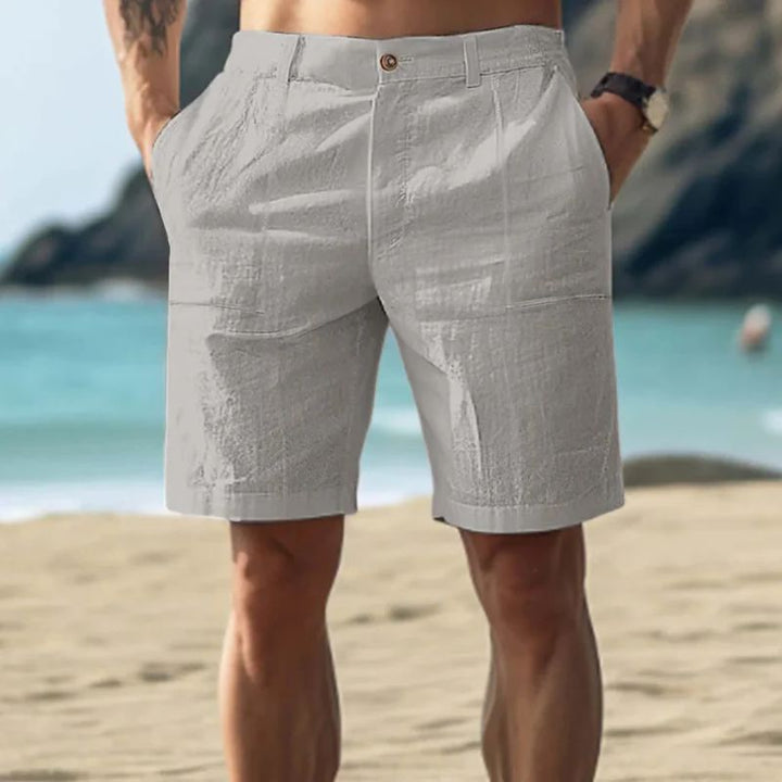Stylish Linen Beach Shorts for Men | Perfect Summer Wear-The Yellow Prime