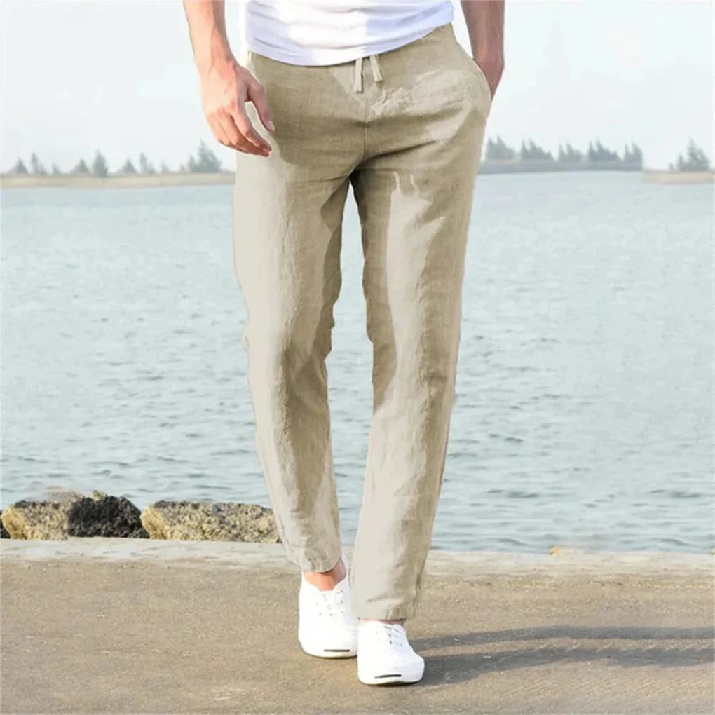 Men's Lightweight Linen Summer Pants – Comfortable and Airy Design-The Yellow Prime