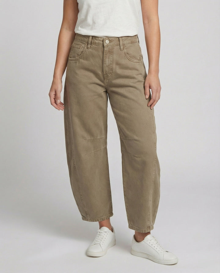 Women's Trendy Wide-Leg Denim Trousers-The Yellow Prime