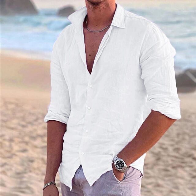 Men's Airy Linen Summer Shirt for Ultimate Comfort-The Yellow Prime