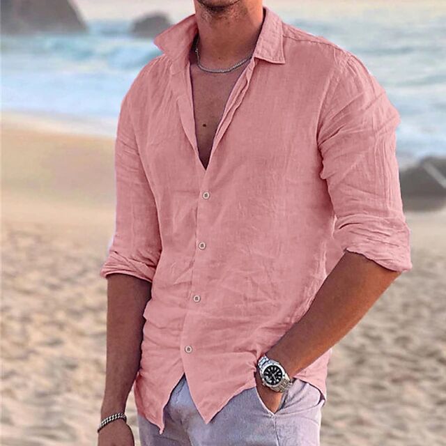 Men's Airy Linen Summer Shirt for Ultimate Comfort-The Yellow Prime