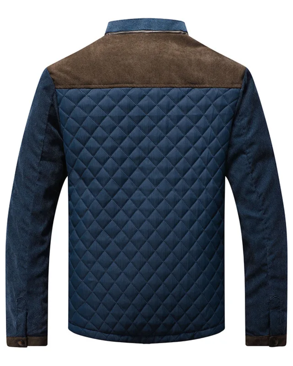 Veste homme matelassée à empiècements contrastés