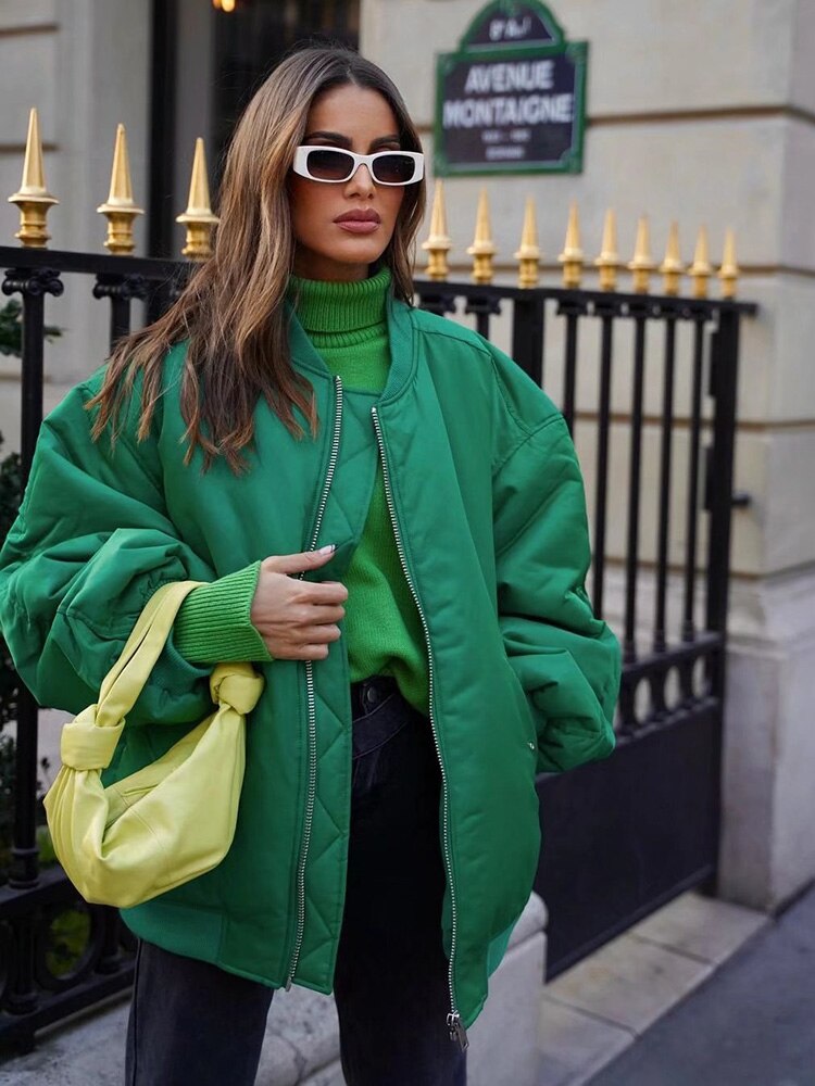 Women's Oversized Bomber Jacket