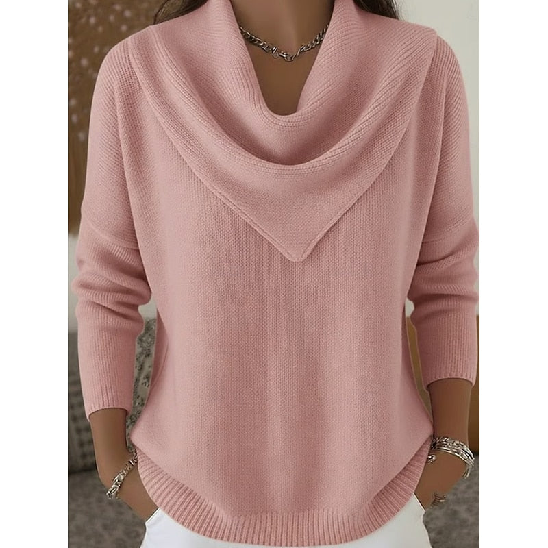 Women's Classic Cowl-Neck Sweater