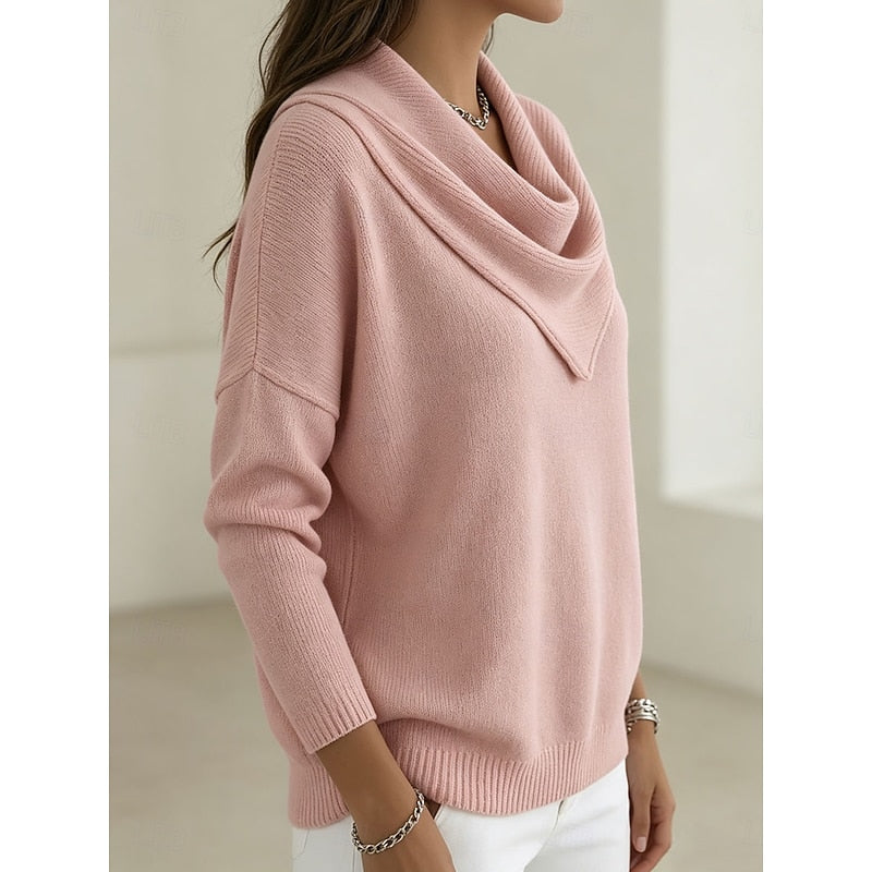 Women's Classic Cowl-Neck Sweater