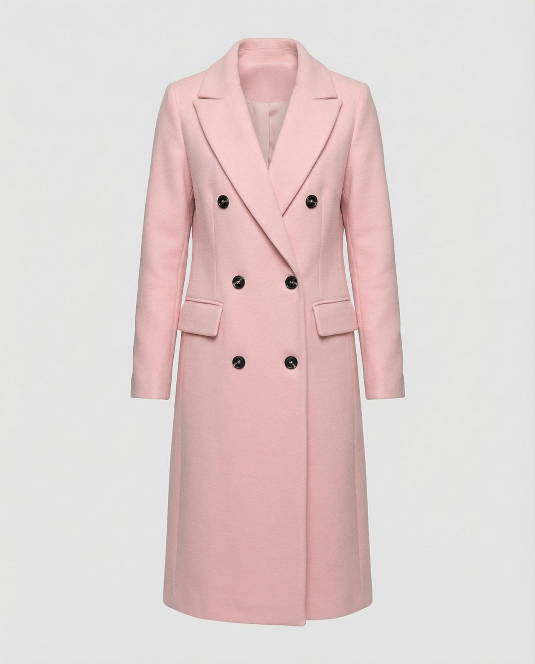 Elegant trenchcoat med huva och slag med hack för kvinnor