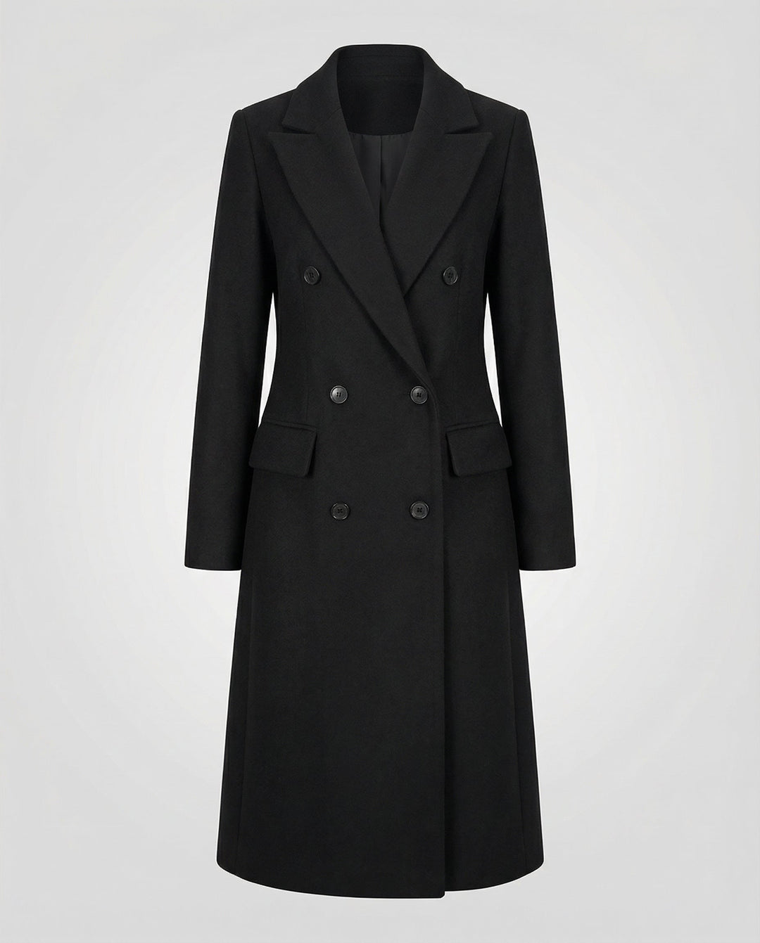 Elegant trenchcoat med huva och slag med hack för kvinnor