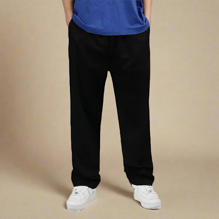 Men's Stylish Baggy Chino Pants | Comfortable Fit with Elastic Waistband-The Yellow Prime