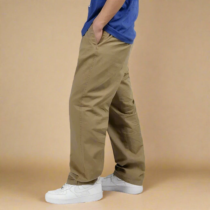 Men's Stylish Baggy Chino Pants | Comfortable Fit with Elastic Waistband-The Yellow Prime