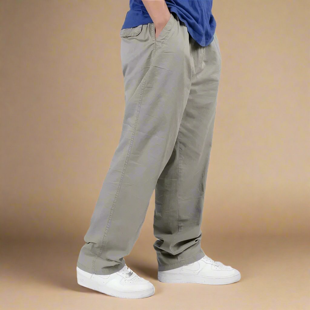 Men's Stylish Baggy Chino Pants | Comfortable Fit with Elastic Waistband-The Yellow Prime