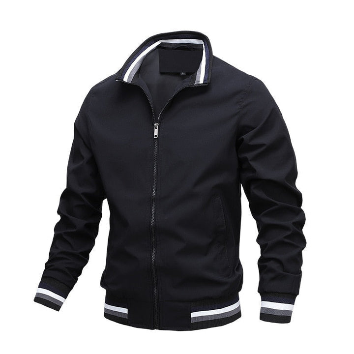 Giacca bomber classica casual da uomo con cerniera