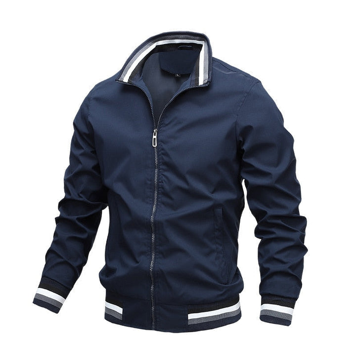 Giacca bomber classica casual da uomo con cerniera