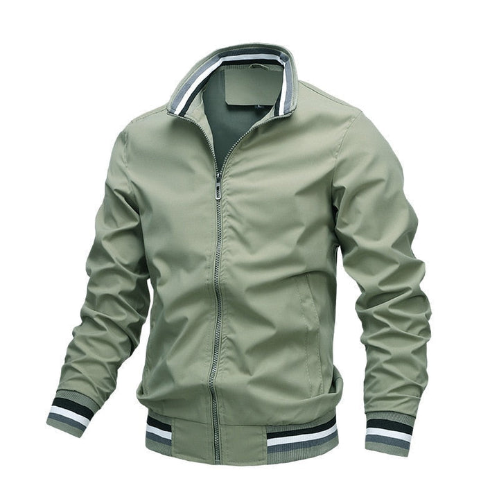 Giacca bomber classica casual da uomo con cerniera