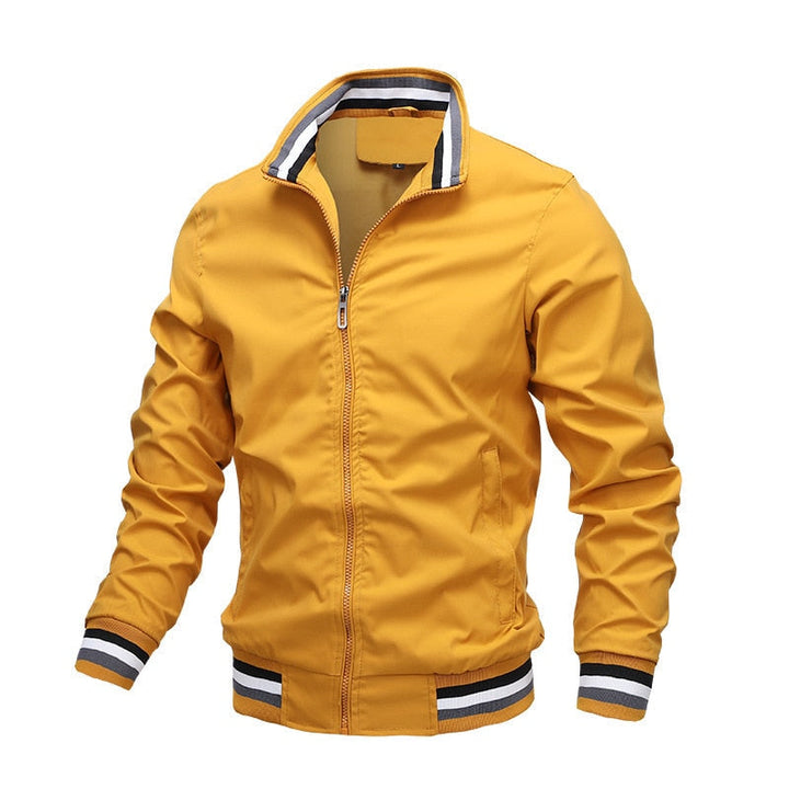 Giacca bomber classica casual da uomo con cerniera