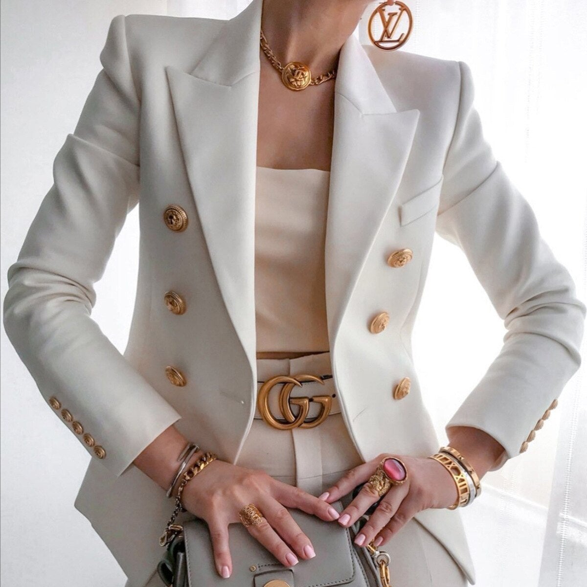 Women's Elegant Formal Blazer-The Yellow Prime
