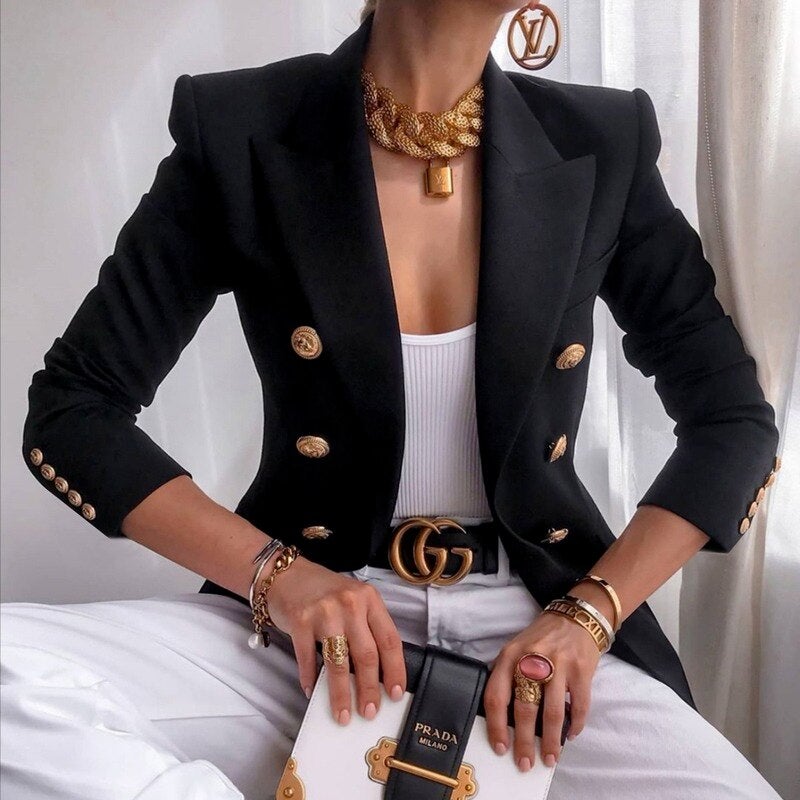 Women's Elegant Formal Blazer-The Yellow Prime