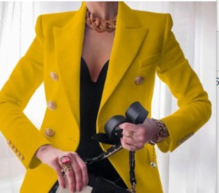 Women's Elegant Formal Blazer-The Yellow Prime