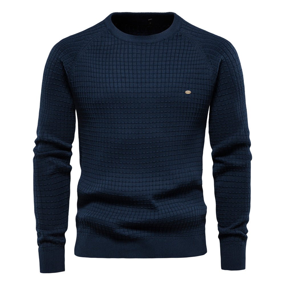 Men's Casual Round Neck Knit Sweater