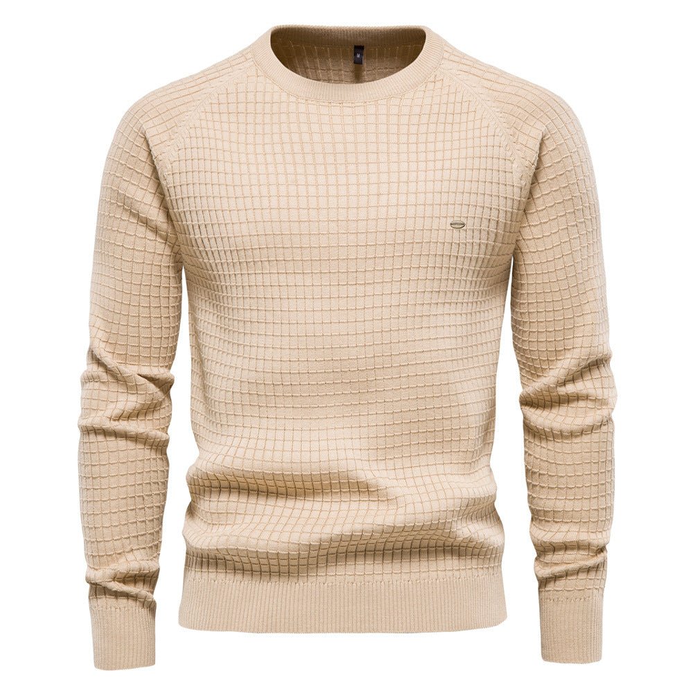 Men's Casual Round Neck Knit Sweater