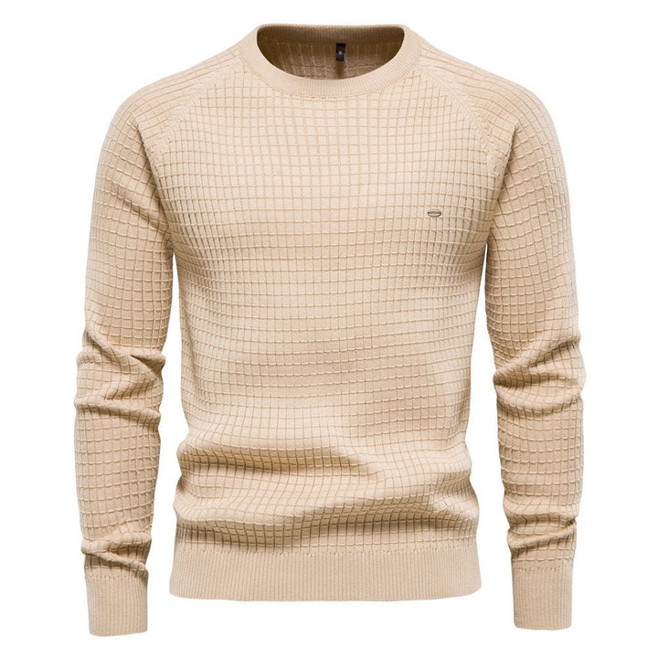 Men's Casual Round Neck Knit Sweater