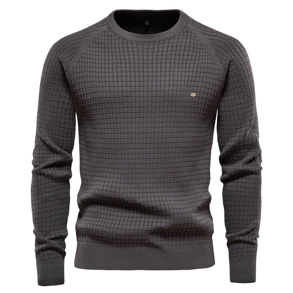 Men's Casual Round Neck Knit Sweater