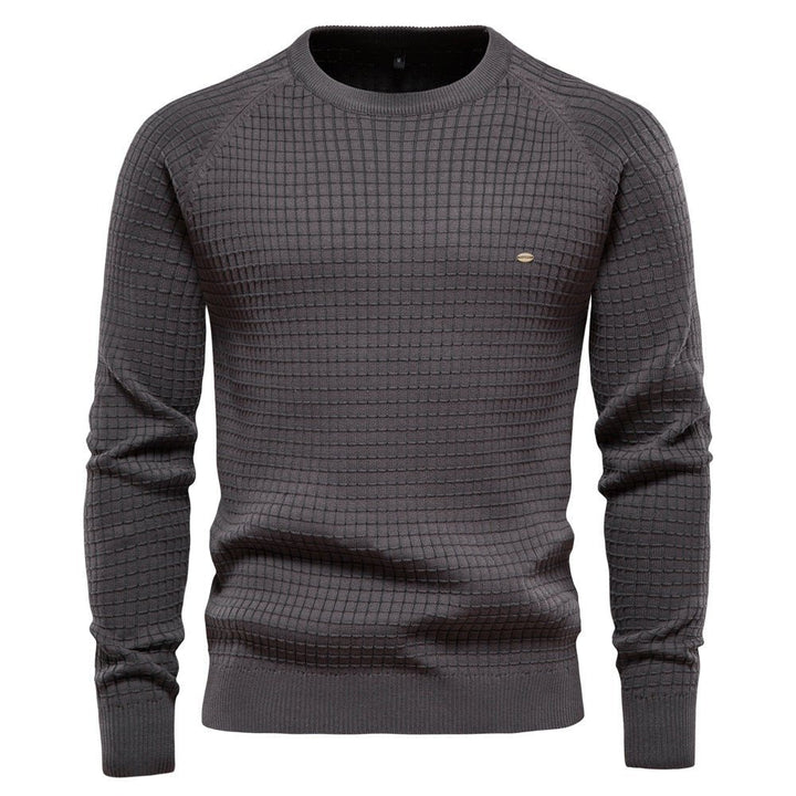 Men's Casual Round Neck Knit Sweater