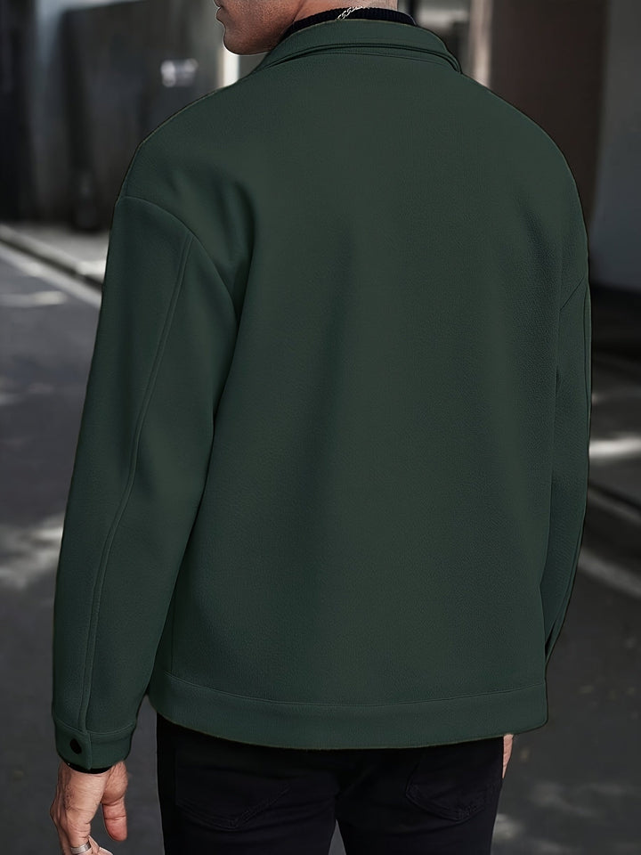 Men's Tailored Zip Jacket for Stylish Comfort