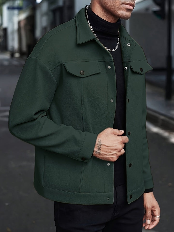 Men's Tailored Zip Jacket for Stylish Comfort