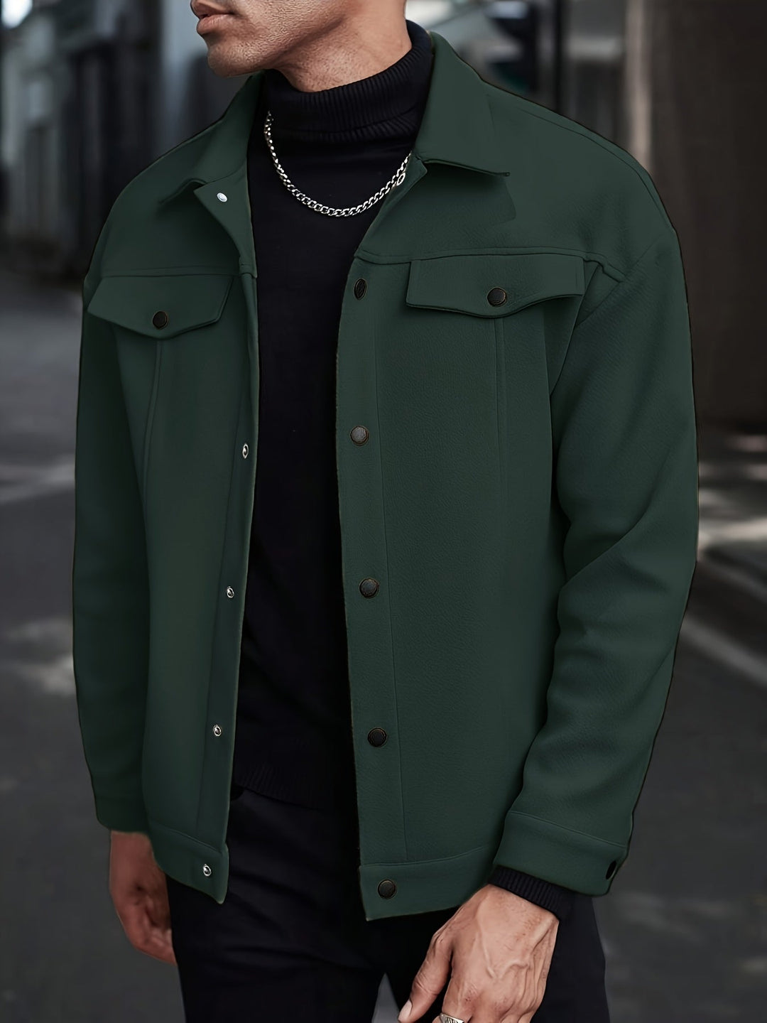 Men's Tailored Zip Jacket for Stylish Comfort