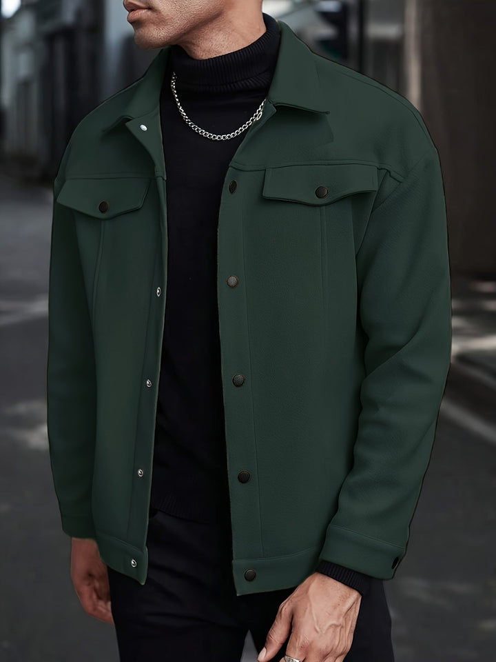 Men's Tailored Zip Jacket for Stylish Comfort