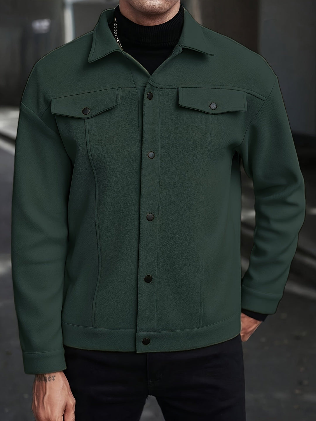Men's Tailored Zip Jacket for Stylish Comfort