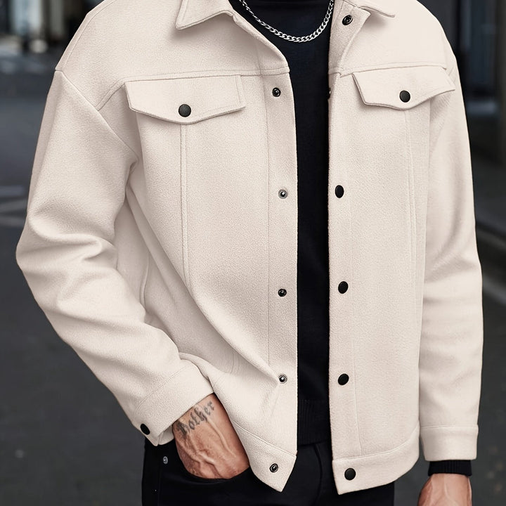 Men's Tailored Zip Jacket for Stylish Comfort