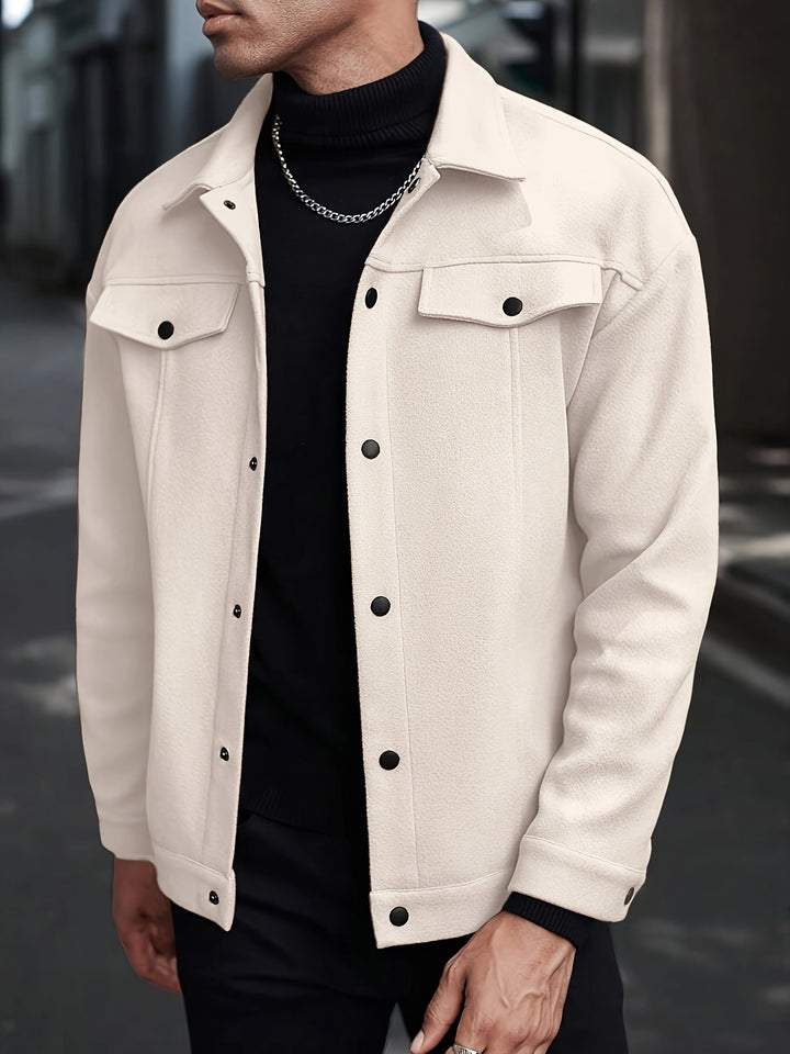 Men's Tailored Zip Jacket for Stylish Comfort