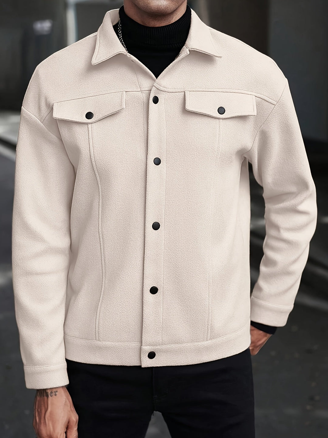 Men's Tailored Zip Jacket for Stylish Comfort