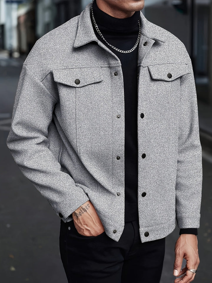 Men's Tailored Zip Jacket for Stylish Comfort