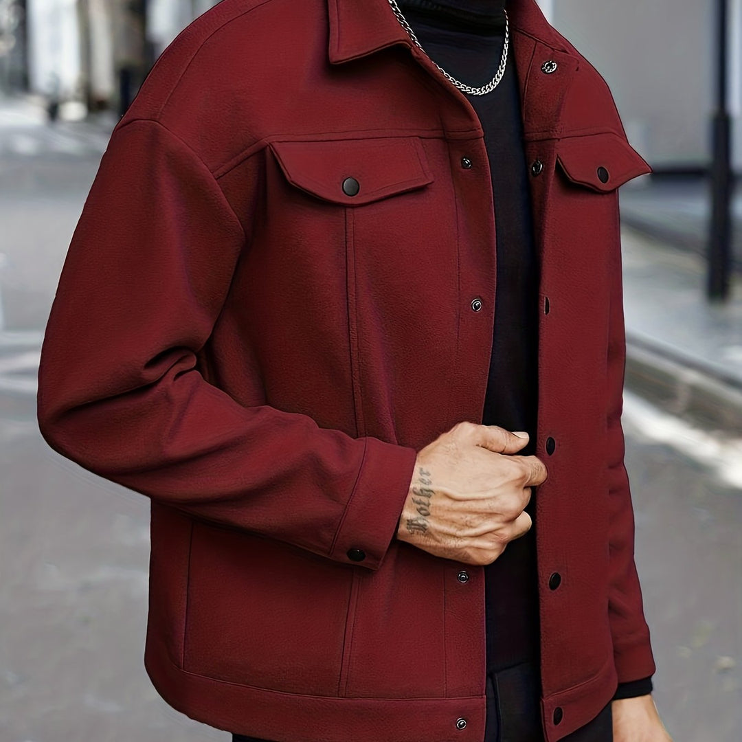 Men's Tailored Zip Jacket for Stylish Comfort
