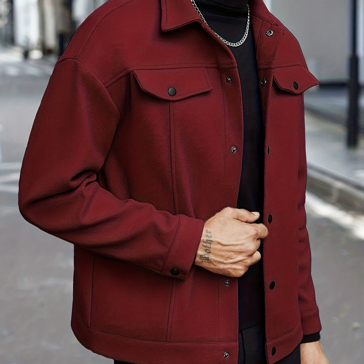 Men's Tailored Zip Jacket for Stylish Comfort