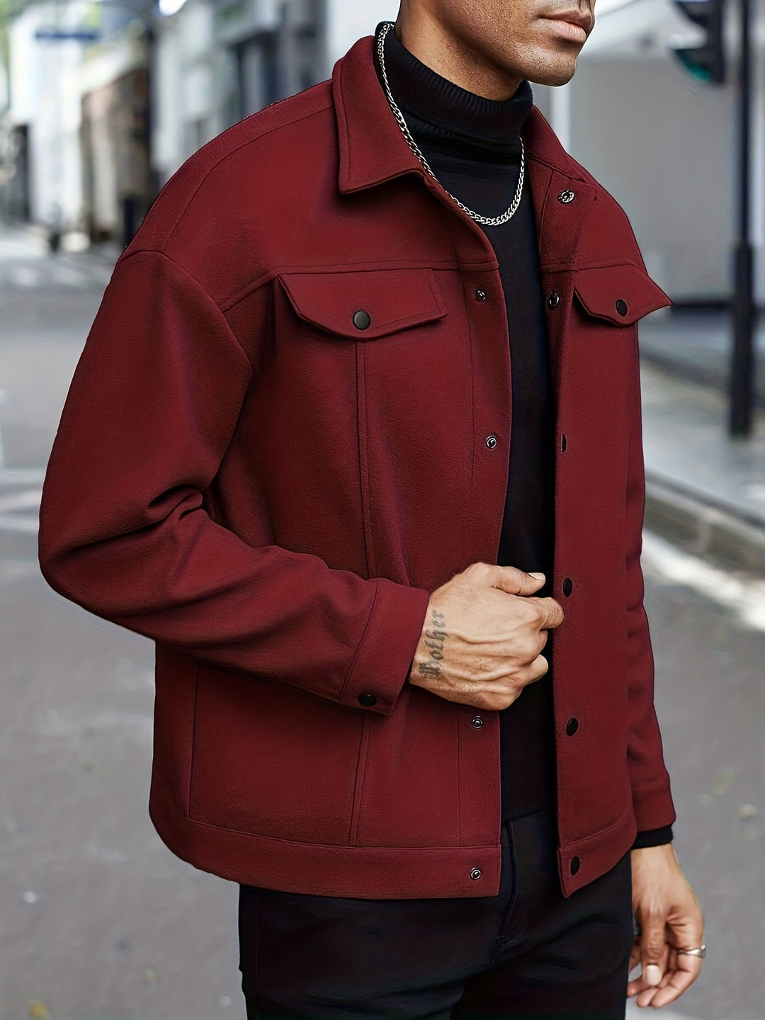 Men's Tailored Zip Jacket for Stylish Comfort
