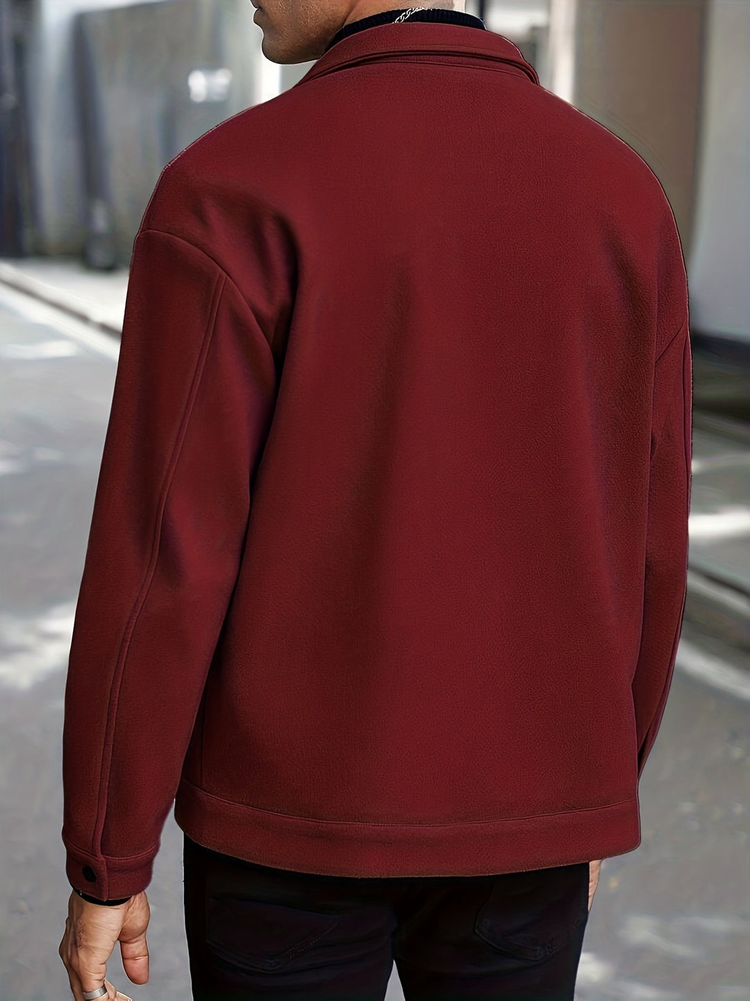 Men's Tailored Zip Jacket for Stylish Comfort