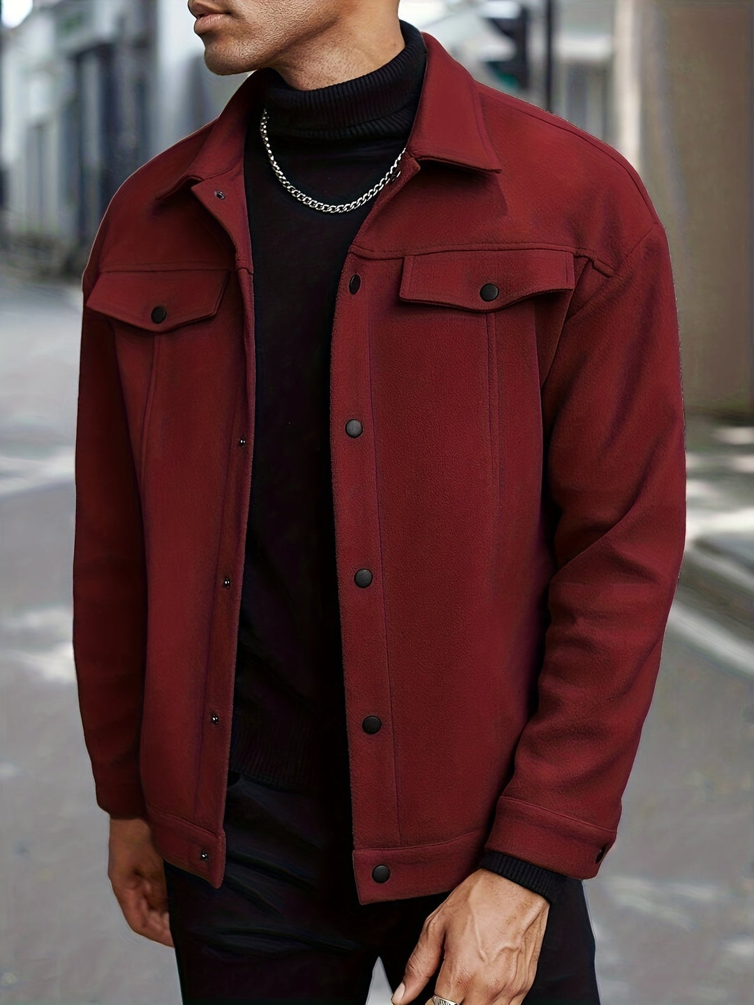 Men's Tailored Zip Jacket for Stylish Comfort