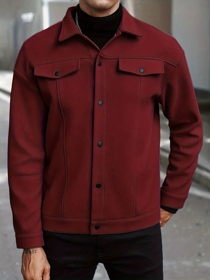 Men's Tailored Zip Jacket for Stylish Comfort