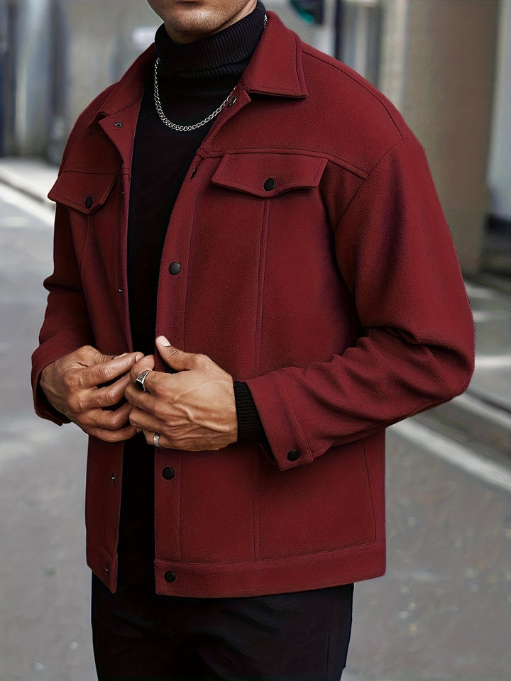 Men's Tailored Zip Jacket for Stylish Comfort