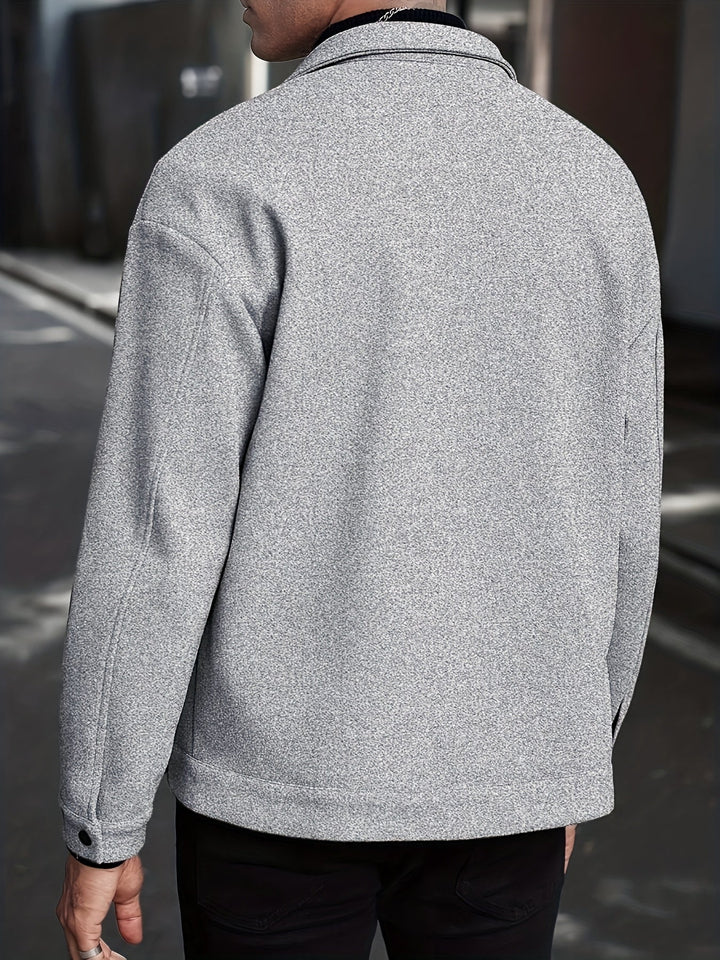 Men's Tailored Zip Jacket for Stylish Comfort