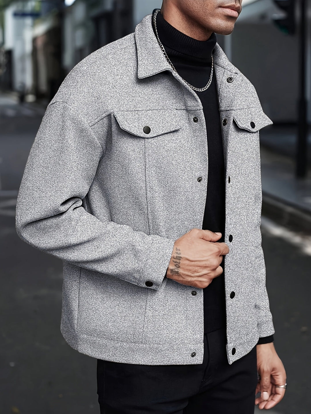 Men's Tailored Zip Jacket for Stylish Comfort