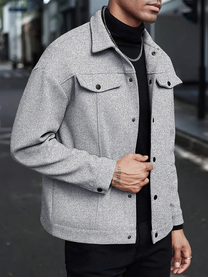 Men's Tailored Zip Jacket for Stylish Comfort