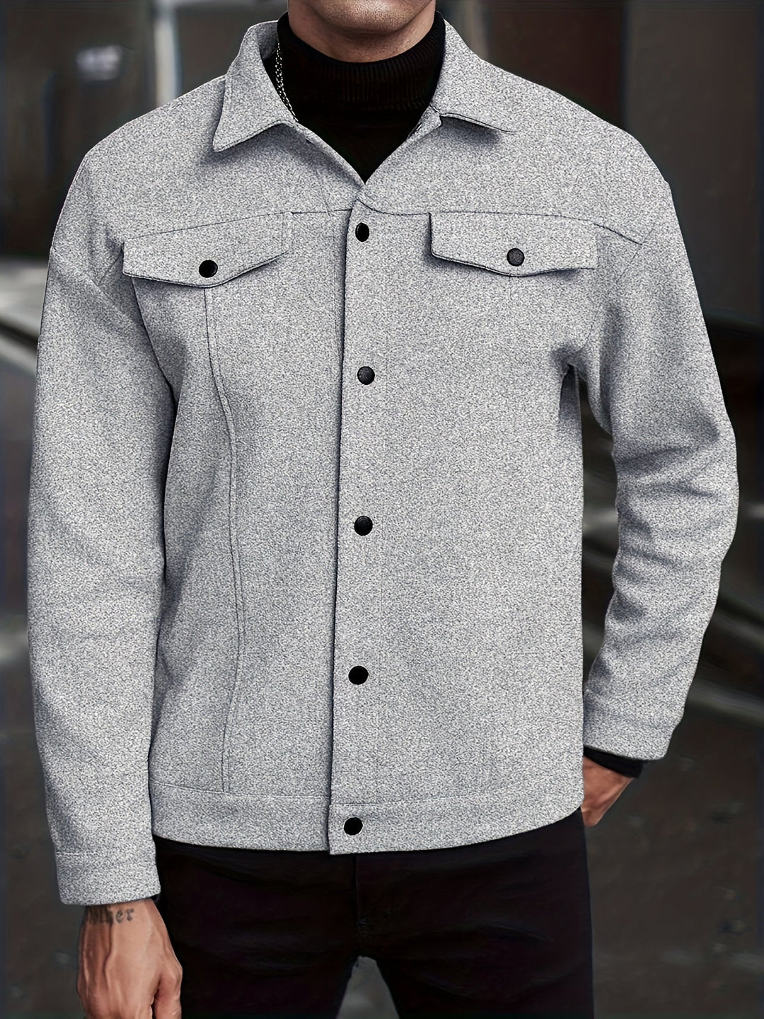 Men's Tailored Zip Jacket for Stylish Comfort