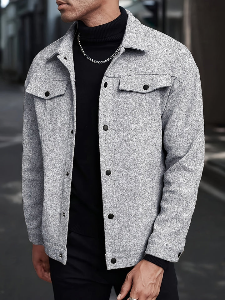 Men's Tailored Zip Jacket for Stylish Comfort