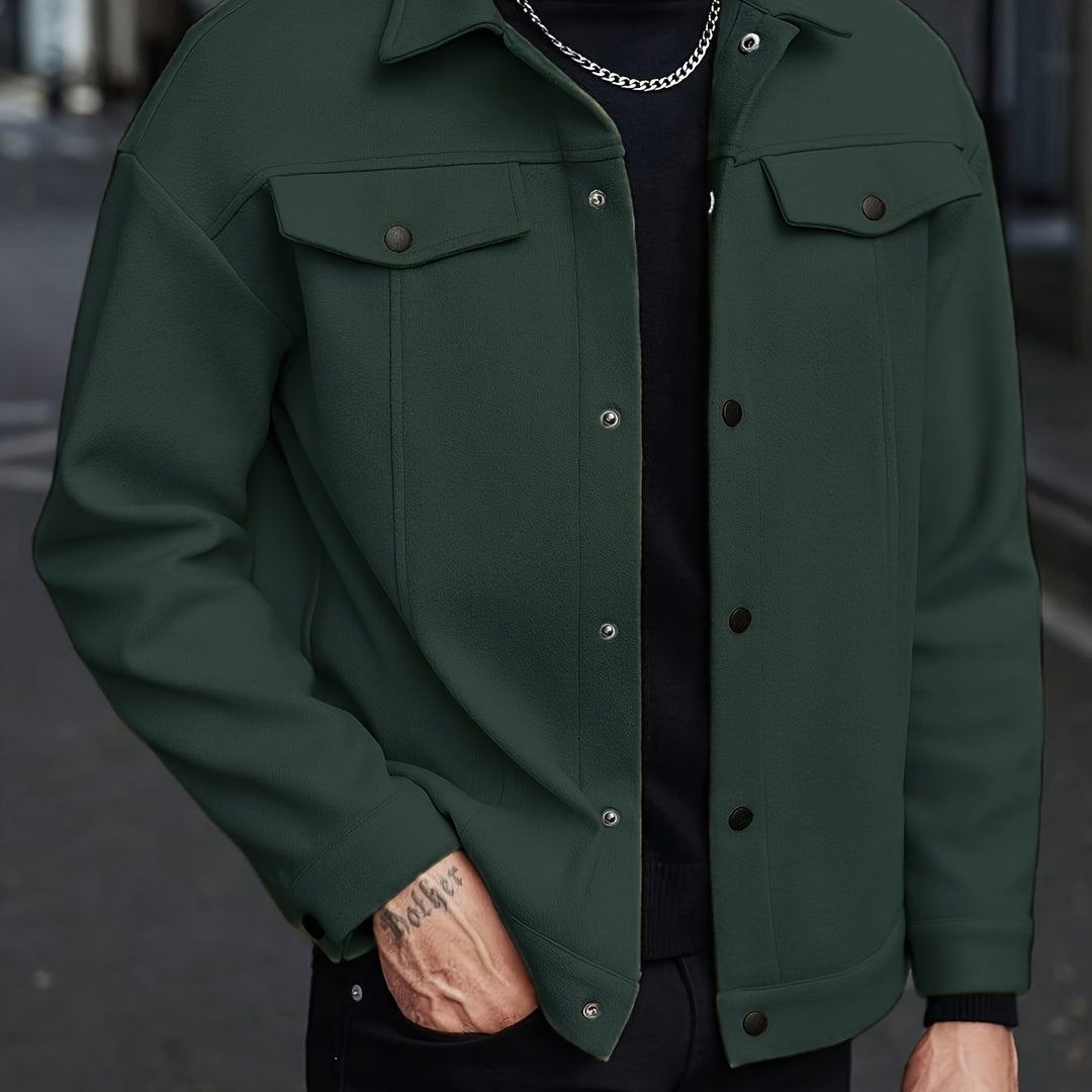 Men's Tailored Zip Jacket for Stylish Comfort